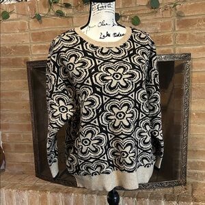 Philosophy woman flower sweater